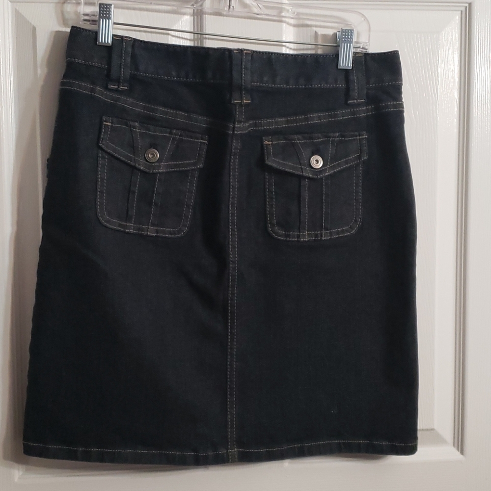 ANN TAYLOR DENIM SKIRT - Picture 3 of 4